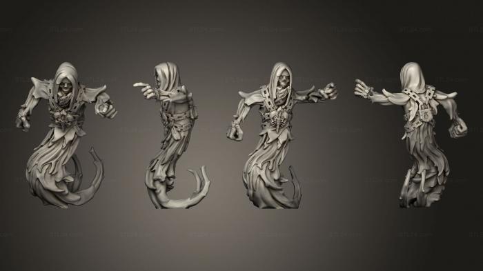 Статуэтки герои, монстры и демоны (Призрак К, STKM_5626) 3D модель для ЧПУ станка