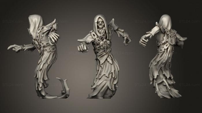 Figurines heroes, monsters and demons (Ghost L, STKM_5627) 3D models for cnc