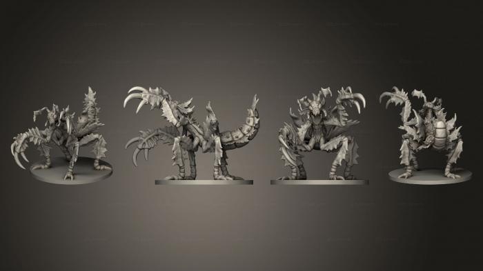 Статуэтки герои, монстры и демоны (Насекомое- Призрак, STKM_5629) 3D модель для ЧПУ станка