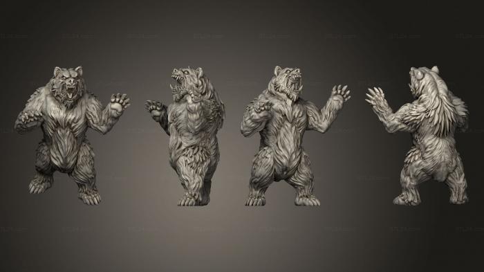 Figurines heroes, monsters and demons (Giant Bears, STKM_5636) 3D models for cnc