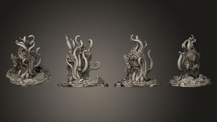 Figurines heroes, monsters and demons (Giant Chaos Beast Base, STKM_5641) 3D models for cnc