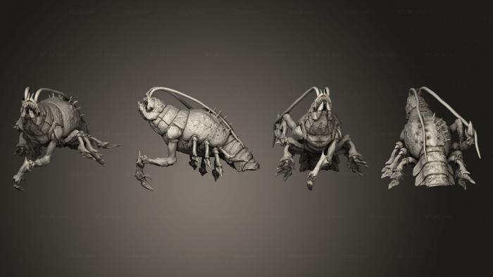 Figurines heroes, monsters and demons (Giant Thermal Shrimp Emerging Large, STKM_5659) 3D models for cnc