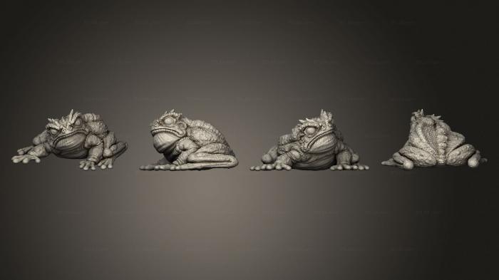 Figurines heroes, monsters and demons (giant toad 01, STKM_5661) 3D models for cnc