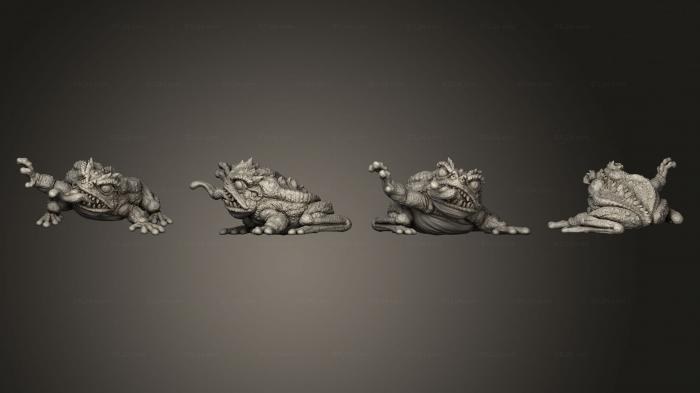 Figurines heroes, monsters and demons (giant toad 02, STKM_5662) 3D models for cnc