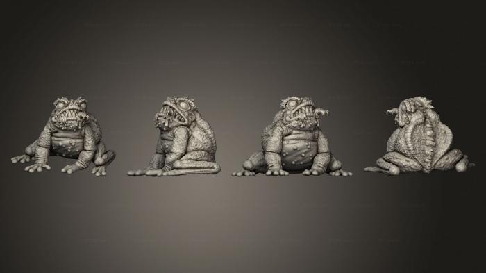 Figurines heroes, monsters and demons (giant toad 03, STKM_5663) 3D models for cnc