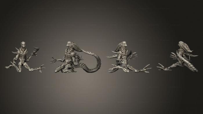 Статуэтки герои, монстры и демоны (ГИГЕРИАНЕЦ ПРИНЕС ЦЕПЕШ, STKM_5666) 3D модель для ЧПУ станка