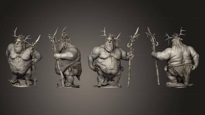 Статуэтки герои, монстры и демоны (Король Гоблинов, STKM_5680) 3D модель для ЧПУ станка