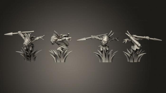 Figurines heroes, monsters and demons (Goblin Scout, STKM_5684) 3D models for cnc