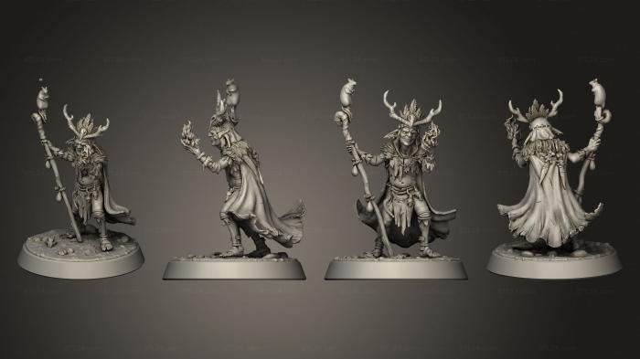 Figurines heroes, monsters and demons (Goblin Shaman, STKM_5686) 3D models for cnc