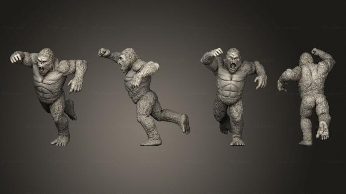 Figurines heroes, monsters and demons (Godzilla vs Kong Diorama kong, STKM_5691) 3D models for cnc