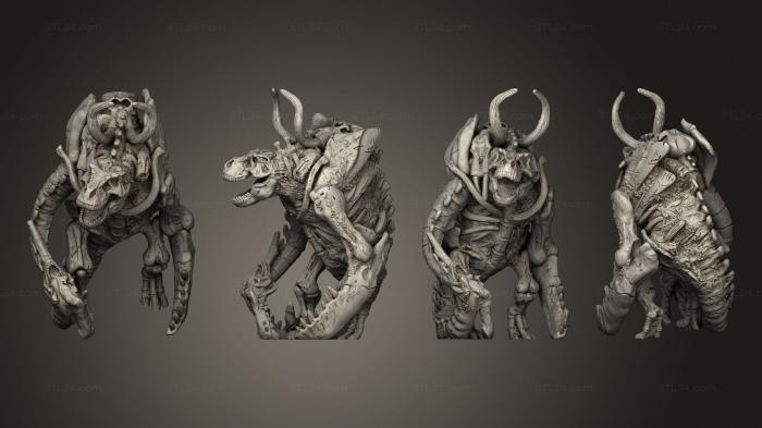 Figurines heroes, monsters and demons (Golem Fossil 01, STKM_5698) 3D models for cnc