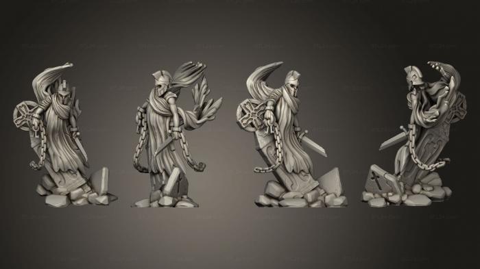 Статуэтки герои, монстры и демоны (Ключи от Кладбищенского Призрака, STKM_5722) 3D модель для ЧПУ станка