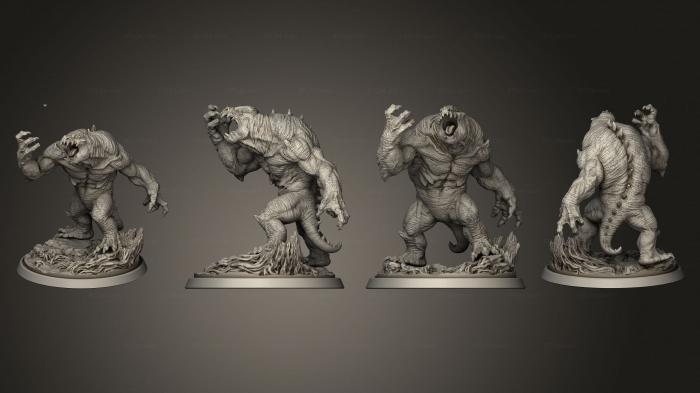 Figurines heroes, monsters and demons (Gray Render, STKM_5728) 3D models for cnc