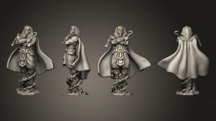 Статуэтки герои, монстры и демоны (Магия Великого фараона, STKM_5730) 3D модель для ЧПУ станка