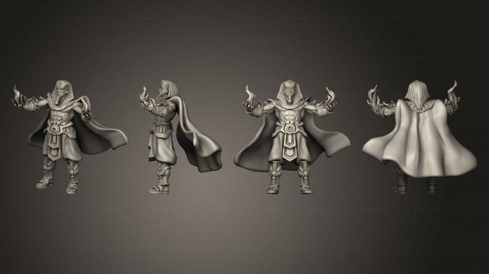 Figurines heroes, monsters and demons (Great Pharaoh, STKM_5731) 3D models for cnc