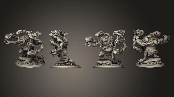 Статуэтки герои, монстры и демоны (Зеленая Рука Слаада, STKM_5750) 3D модель для ЧПУ станка