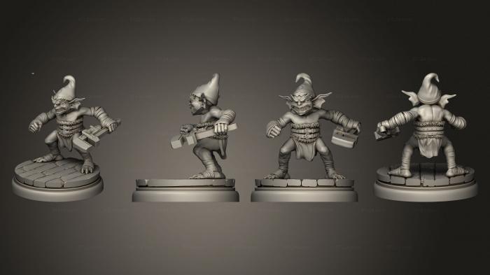 Figurines heroes, monsters and demons (Gremlin, STKM_5752) 3D models for cnc