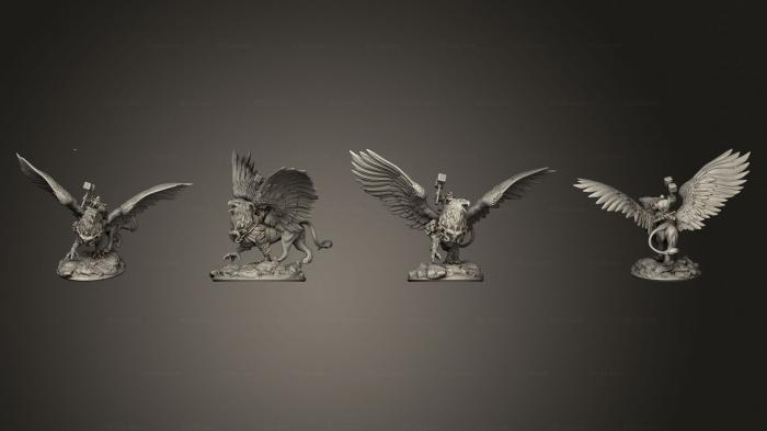 Figurines heroes, monsters and demons (Griffin A, STKM_5754) 3D models for cnc