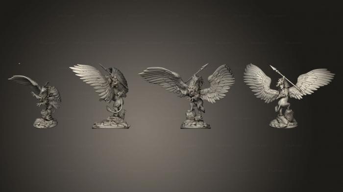 Figurines heroes, monsters and demons (Griffin B, STKM_5758) 3D models for cnc