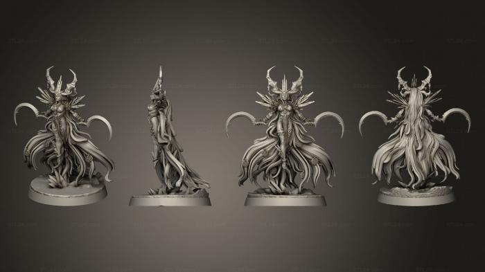 Figurines heroes, monsters and demons (Grizenda Warquenn Of Winter base, STKM_5763) 3D models for cnc