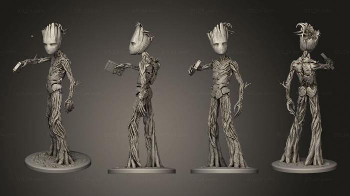 Figurines heroes, monsters and demons (groot teenager 2, STKM_5765) 3D models for cnc