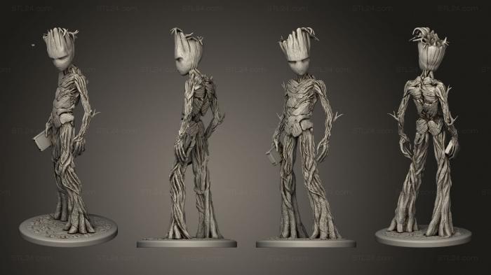 Figurines heroes, monsters and demons (groot teenager, STKM_5766) 3D models for cnc