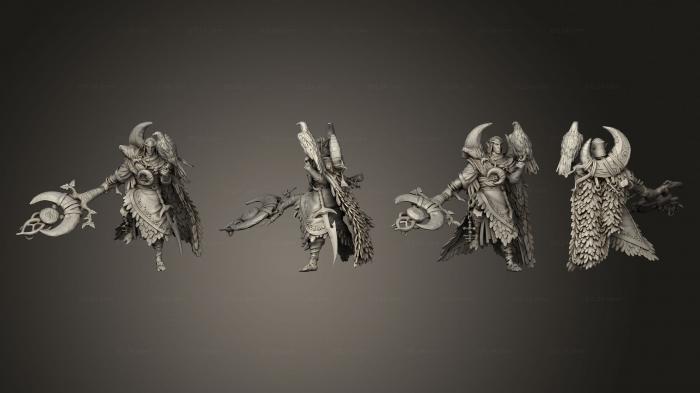 Статуэтки герои, монстры и демоны (Тело Гровбредного Друида Bag 02, STKM_5771) 3D модель для ЧПУ станка