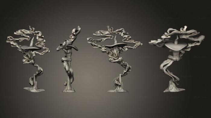 Статуэтки герои, монстры и демоны (Гелмандориан , Маг Дыма, STKM_5793) 3D модель для ЧПУ станка