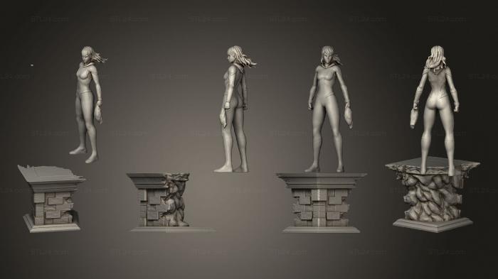 Статуэтки герои, монстры и демоны (Гвен 02, STKM_5799) 3D модель для ЧПУ станка