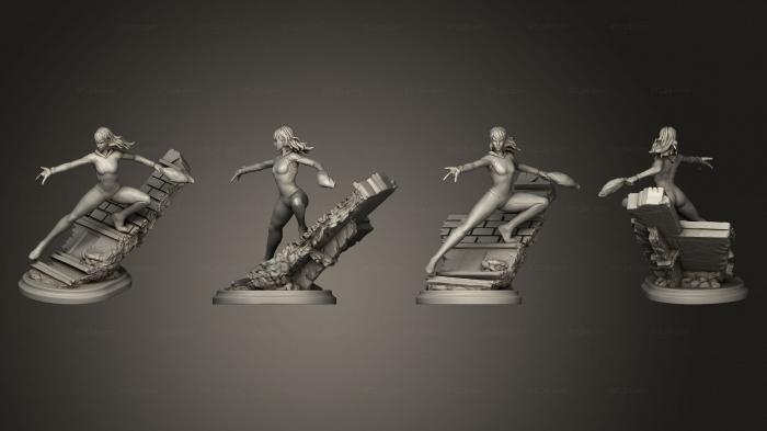 Figurines heroes, monsters and demons (Gwen 05, STKM_5802) 3D models for cnc