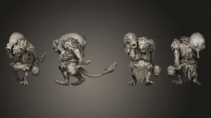Figurines heroes, monsters and demons (Hag 01, STKM_5818) 3D models for cnc