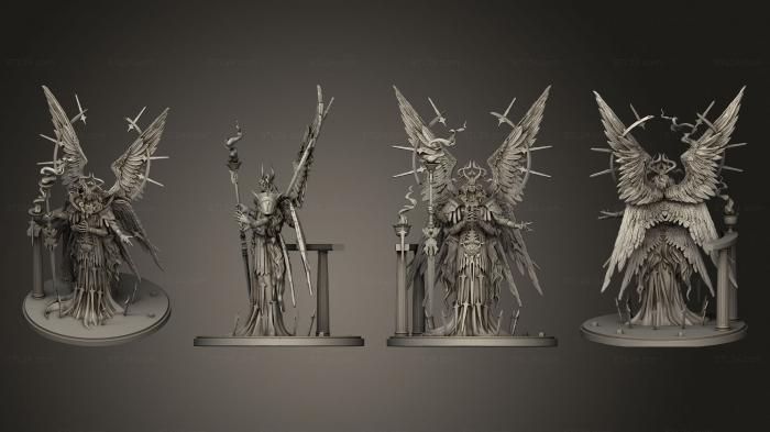 Figurines heroes, monsters and demons (HD ASSAMIEL v 02, STKM_5871) 3D models for cnc