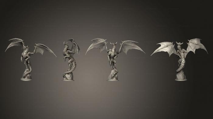 Figurines heroes, monsters and demons (Heaven and Hell Cloud Dragon Young Complete, STKM_5885) 3D models for cnc