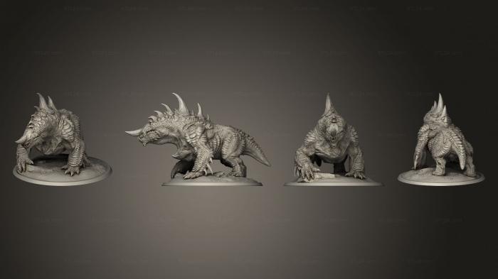Figurines heroes, monsters and demons (Heaven and Hell Stygian Guardhound Complete, STKM_5892) 3D models for cnc
