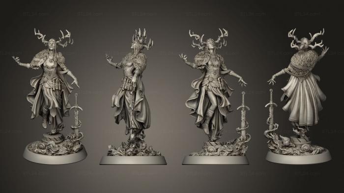 Figurines heroes, monsters and demons (Hel mm 75, STKM_5902) 3D models for cnc