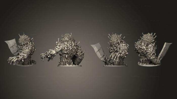 Figurines heroes, monsters and demons (Hell Golem, STKM_5907) 3D models for cnc
