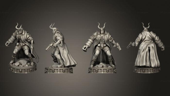 Figurines heroes, monsters and demons (hellboy 03, STKM_5920) 3D models for cnc