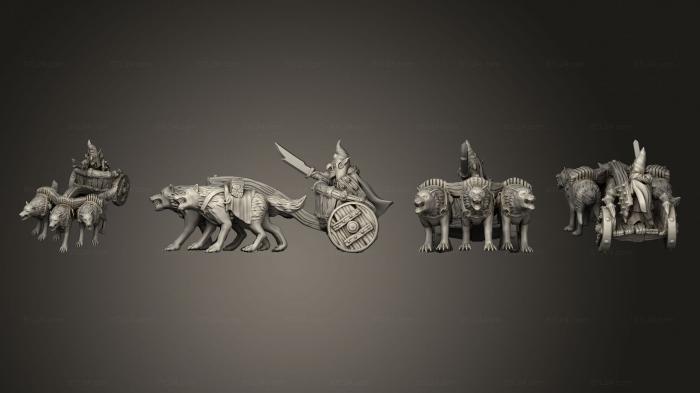 Figurines heroes, monsters and demons (Hero Chariot Goblin without base, STKM_5952) 3D models for cnc