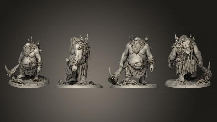 Figurines heroes, monsters and demons (Hill Giant V 2, STKM_5980) 3D models for cnc