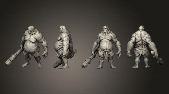 Figurines heroes, monsters and demons (Hillgiant 1, STKM_5981) 3D models for cnc