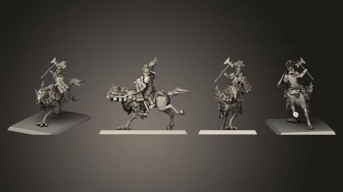 Статуэтки герои, монстры и демоны (Тело Рыцаря - Гиппогрифа 03, STKM_5986) 3D модель для ЧПУ станка