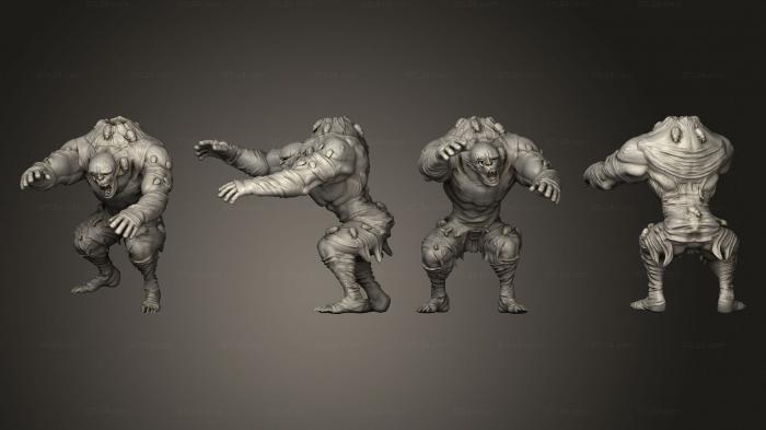 Figurines heroes, monsters and demons (Hive Controled Zombie Walking, STKM_5988) 3D models for cnc