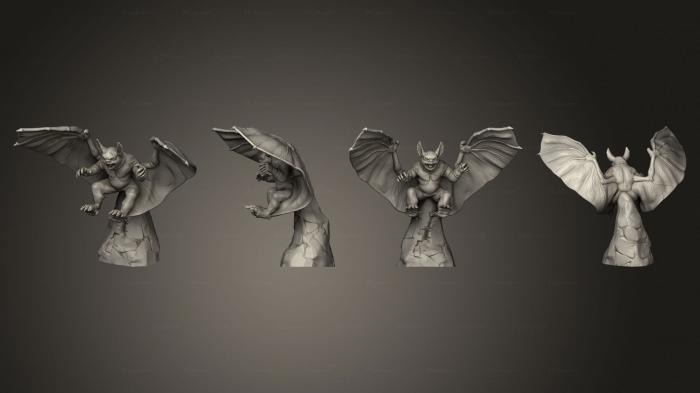Статуэтки герои, монстры и демоны (Атакующий Гомункулус, STKM_6003) 3D модель для ЧПУ станка