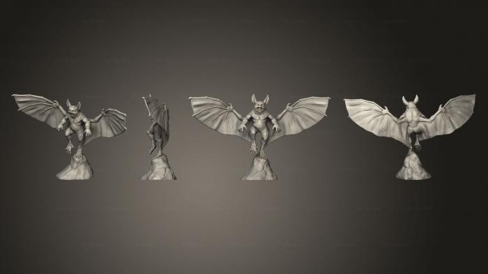 Статуэтки герои, монстры и демоны (Полет Гомункула, STKM_6004) 3D модель для ЧПУ станка