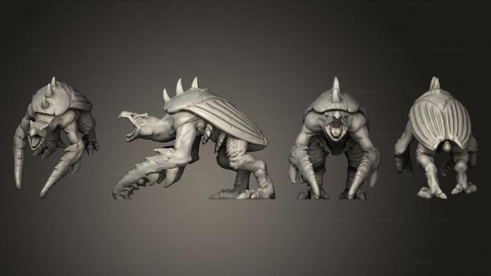Figurines heroes, monsters and demons (Hook Horror Defensive Large, STKM_6006) 3D models for cnc