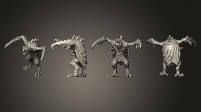Статуэтки герои, монстры и демоны (Крюк Ужасающий, Пугающий, Большой, STKM_6007) 3D модель для ЧПУ станка