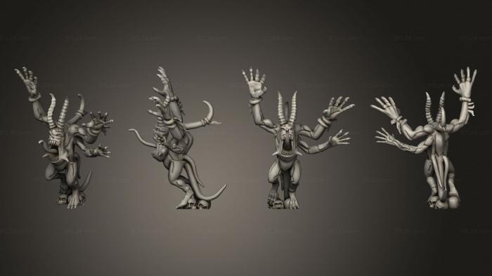 Статуэтки герои, монстры и демоны (Ужас 1, STKM_6016) 3D модель для ЧПУ станка