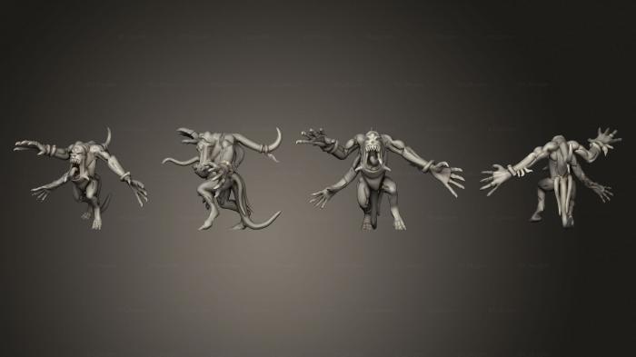 Статуэтки герои, монстры и демоны (Ужас 2, STKM_6017) 3D модель для ЧПУ станка