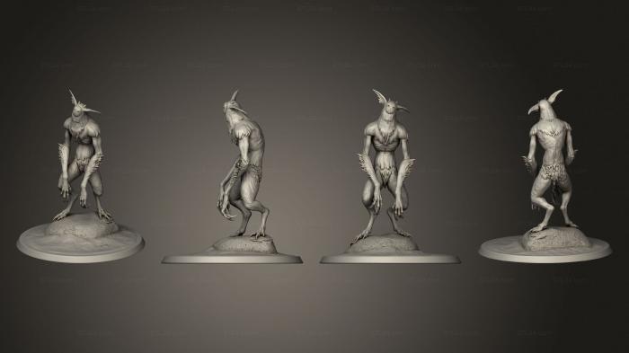 Статуэтки герои, монстры и демоны (Ревун Способен Завершить, STKM_6066) 3D модель для ЧПУ станка