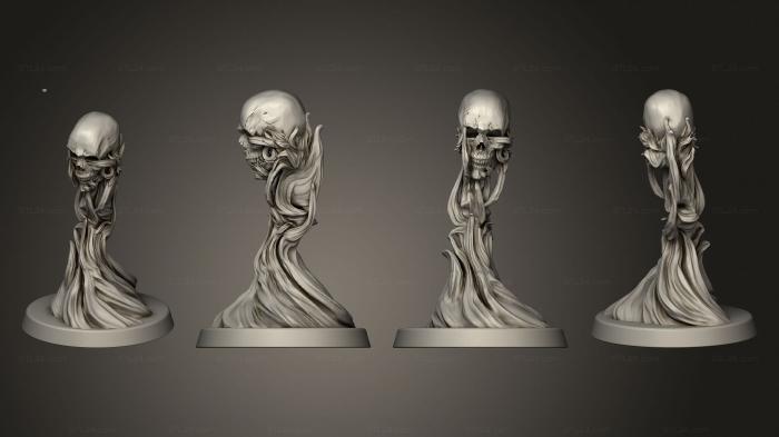 Figurines heroes, monsters and demons (hrowback Flameskull, STKM_6076) 3D models for cnc